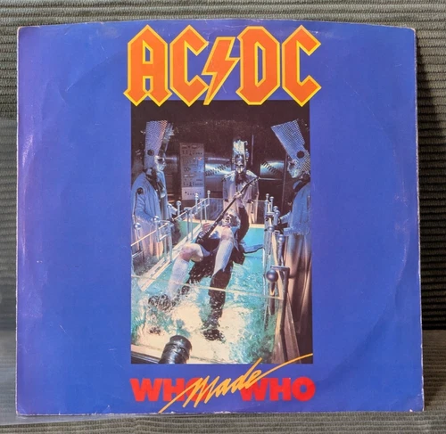 AC/DC – Who Made Who 1986 Atlantic SP Pressing 45RPM VG+ Vinyl w/Pic Sleeve