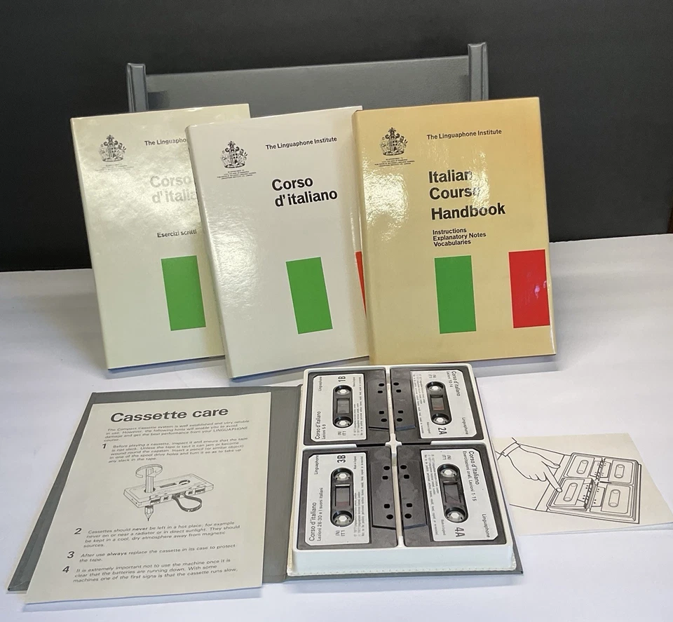 Italian Course Handbook Set - Linguaphone Institute 1979 HC/DJ Used - Image 2 of 4