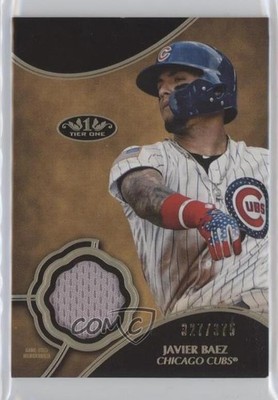 2019 Topps Tier One Tier One Relics 327/375 Javier Baez #T1R-JB 7k8