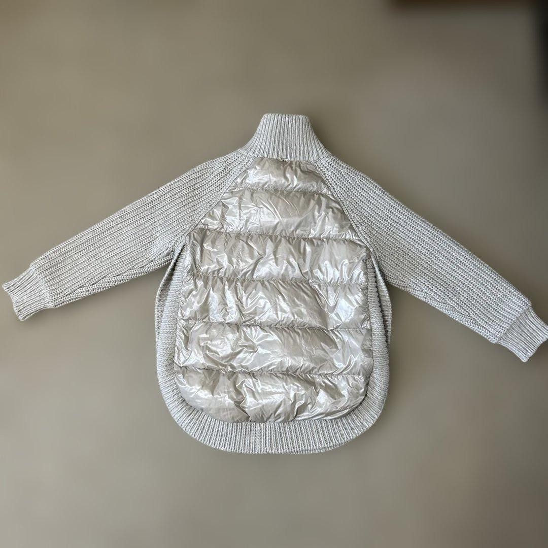 Herno Wool Nylons Blend Down Jacket Beige Size 40… - image 2