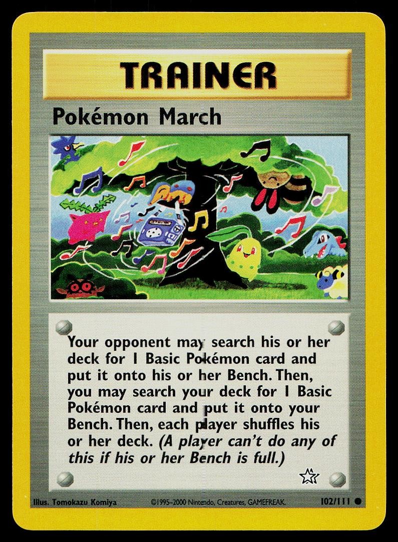 Pokemon Card Neo Genesis Pokemon March 102/111 Common