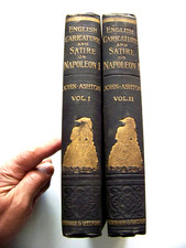 1884 1st Edition Set ENGLISH CARICATURE & SATIRE ON NAPOLEON I Illustrated