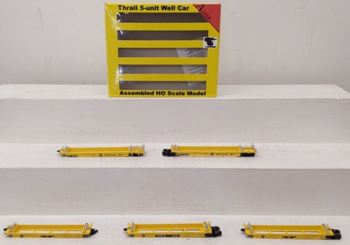 InterMountain 47304 HO Santa Fe Remolque-Tren Thrall 5 Unidades Well Car Set/Caja | Condition: Used