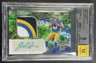 JUSTIN HERBERT BGS 9 2020 PANINI SPECTRA #203 NEON GREEN ROOKIE PATCH AUTO 26/50