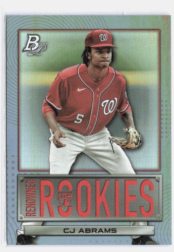 CJ Abrams #RR-19 2022 Bowman Platinum Renowned Rookies card