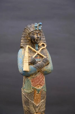 Authentic Ancient Egyptian Artifact Tutankhamun Statue With protection Gods BC