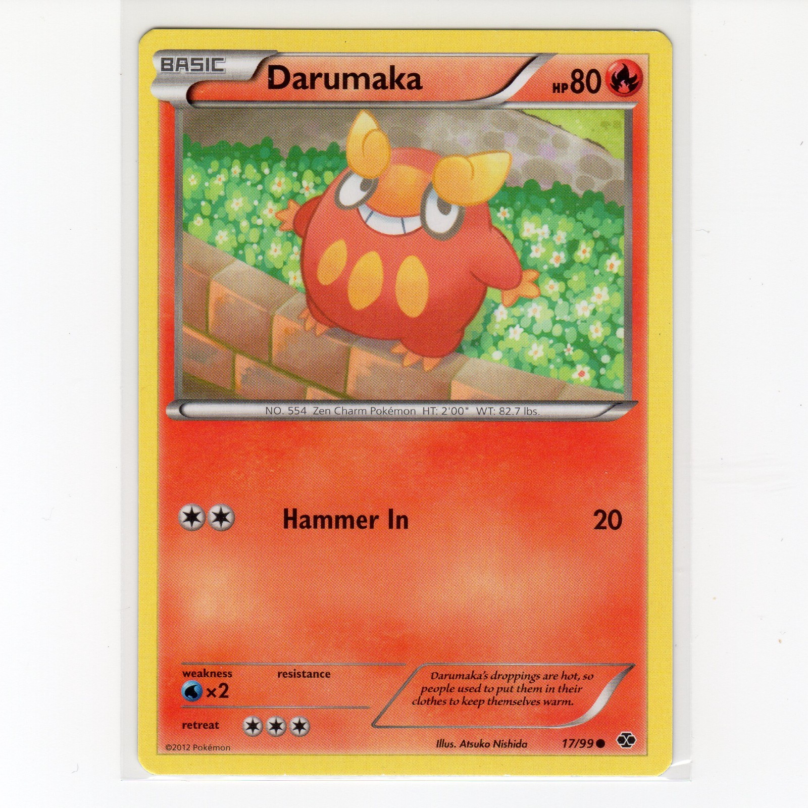 Pokémon TCG Darumaka 17/99 BW Next Destinies Regular Common Card EN-LP 2012