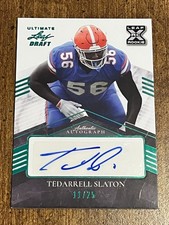 TEDARRELL SLATON 2021 Leaf Ultimate Draft AUTOGRAPH #11/25 GATORS, BENGALS
