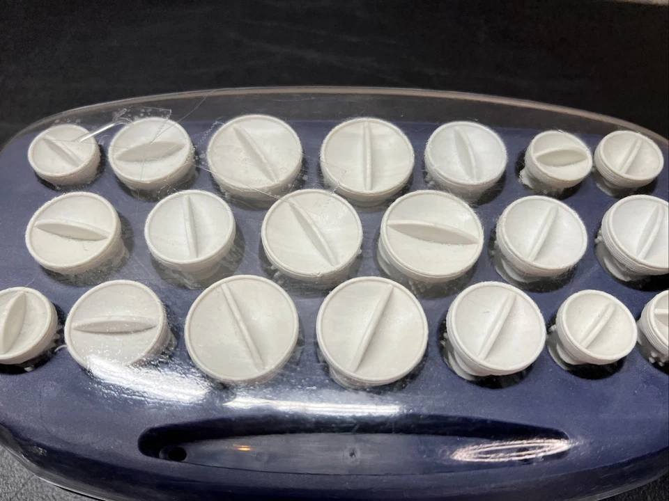 Hot Rollers Sunbeam Sure Setter 20 modeladores de cabelo 20 clipes SBPC70 Pageant Cheer - Imagem 2 de 4