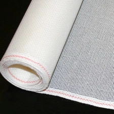 Mono Deluxe Blank Needlepoint Canvas SALE PRICE Orange line WHITE Zweigart