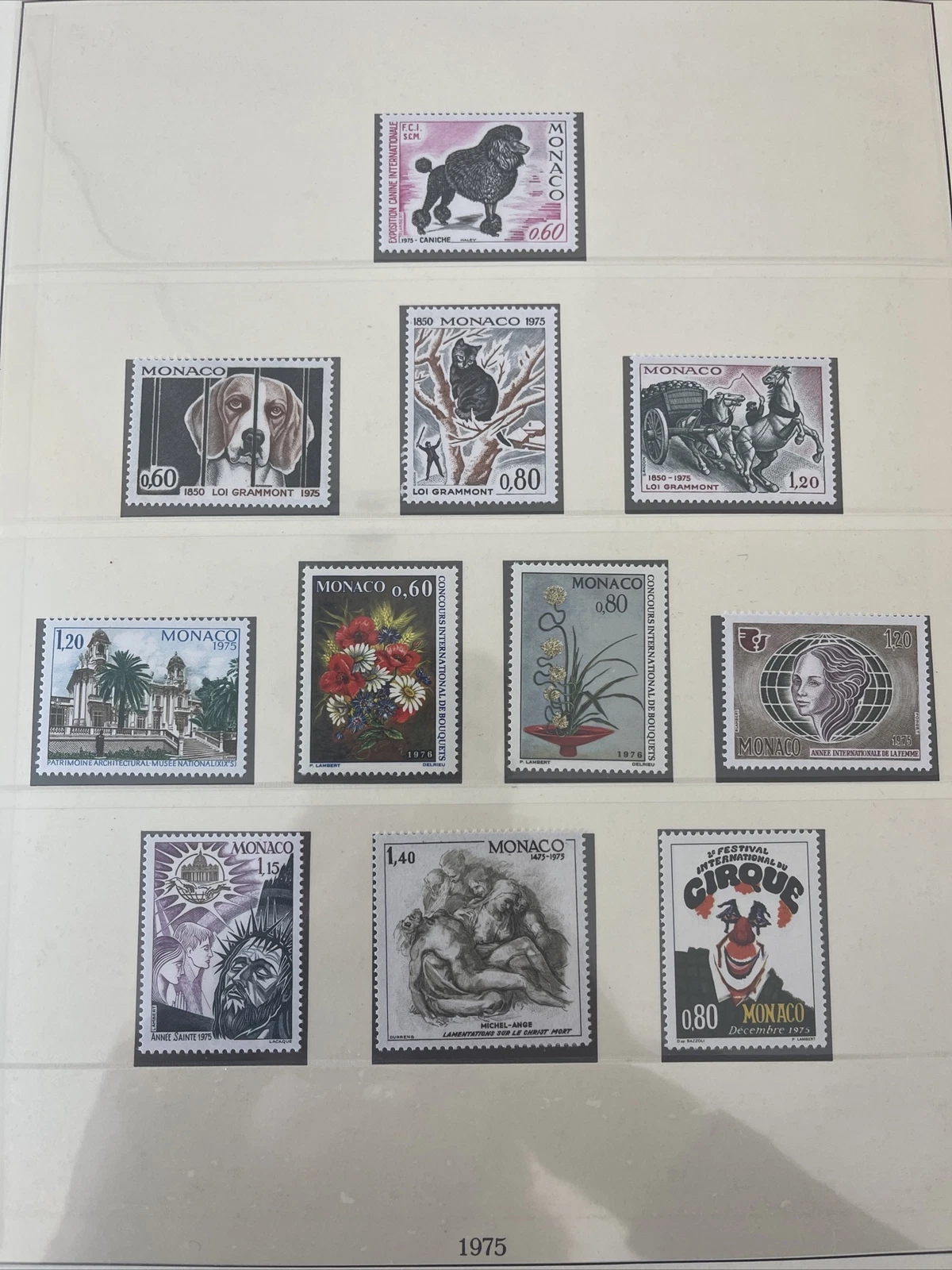 Timbres Monaco Neuf Lindner No.186 1975 Page 62