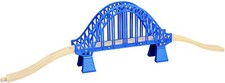 Traditional Wooden Track Compatible Blue Bridge  Ramps NEW 3 Pieces
