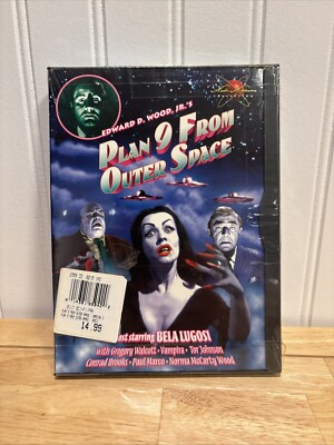 Edward D. Woods Jr's  Plan 9 From Outer Space DVD 2000 Vampira Sealed New.
