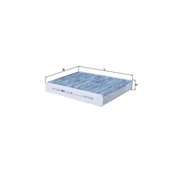 Filter, Innenraumluft Knecht LAK 686 FüR Fiat GMC Nissan Opel Renault Vauxhall-image
