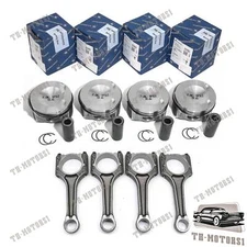 4X KS OEM pistons STD and Genuine Connecting Rods Φ23mm for AUDI Q5 A4 A5 2.0T