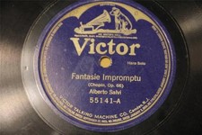 ALBERTO SALVI Harp - Fantasie Impromptu VICTOR Blue Bat 55141 78 RPM / E-