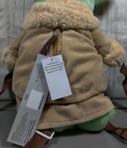 Star Wars The Mandalorian Baby Yoda Child Plush Backpack 14.5" NWT - Picture 3 of 4