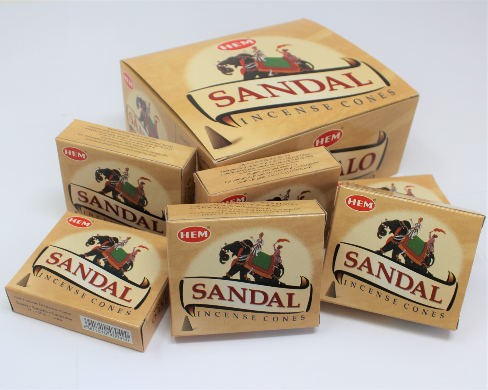 Hem Sandal Incense Cones, Bulk Lot 12 Pack of 10 Cones, 120 Total! Free Shipping eBay