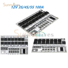 3S/4S/5S 100A 12V BMS Li-ion LMO Lithium Battery Protection Circuit Board