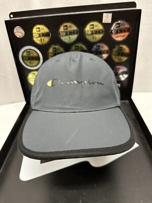 Champion Running Hat Adult Adjustable One Size Fits Most Dark Gray Quick  Dry