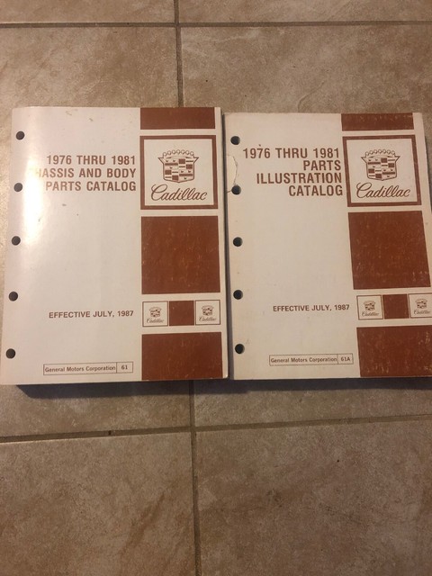 Cadillac catalog parts
