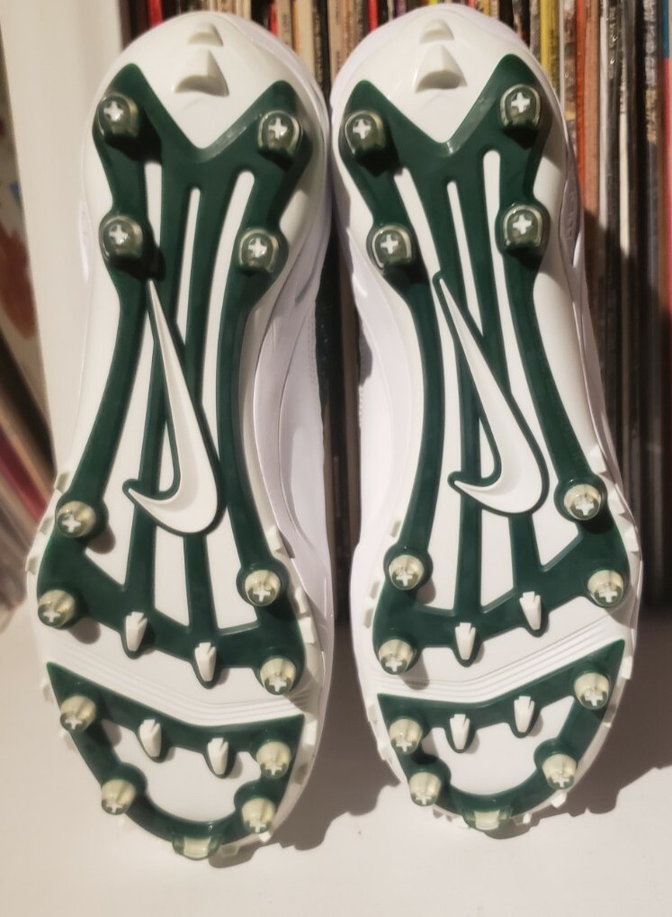 Nike Zoom Code Elite TD Football Cleats Mens 16 White Green Nike Zoom Code Elite 3/4 TD Football Cleats Green/Blue  main image 4