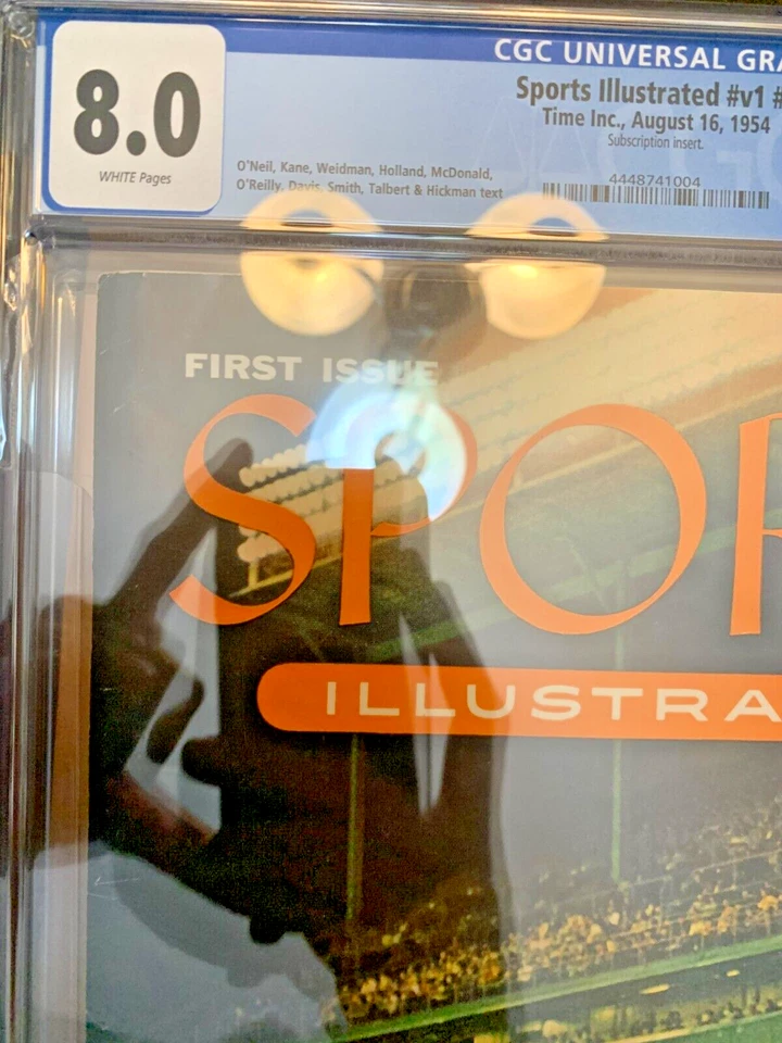 Sports Illustrated 1954 #V1#1 Time Inc. 16 de agosto 1954 CGC 8,0 páginas blancas Foto 2 de 4