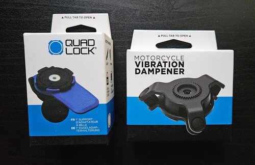 Quad Lock 1" Ball Adaptor Mount + Anti Vibration Dampener - Motorcycle RAM Mount - 第 1/1 張圖片