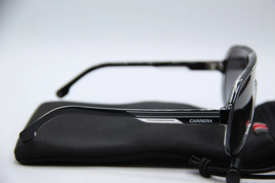 全新 Carrera 1057/S 80S9O 黑色透明正品太阳镜 带底座 64-11 — 第 4/4 张图片