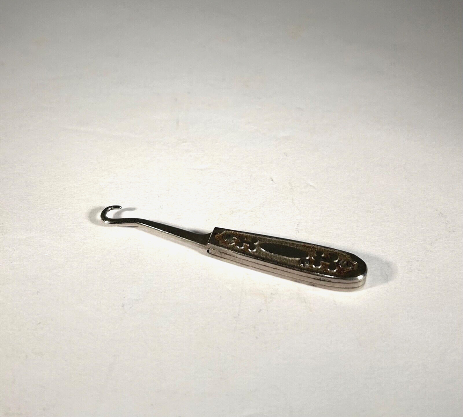 Shoe BOOT Hook Button ANTIQUE Folding - image 6