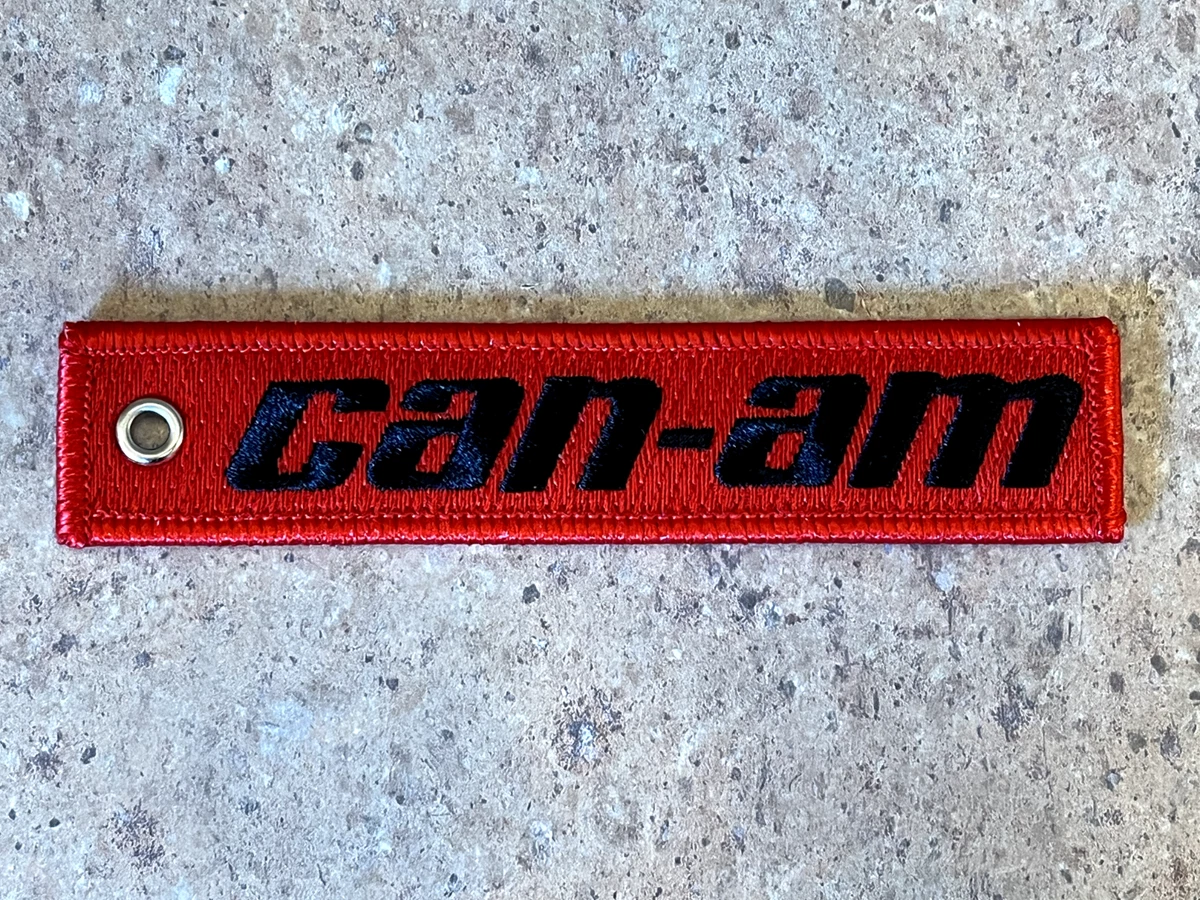 Can-Am Embroidered Key Chain 3 Wheel Motorcycles Motorbikes