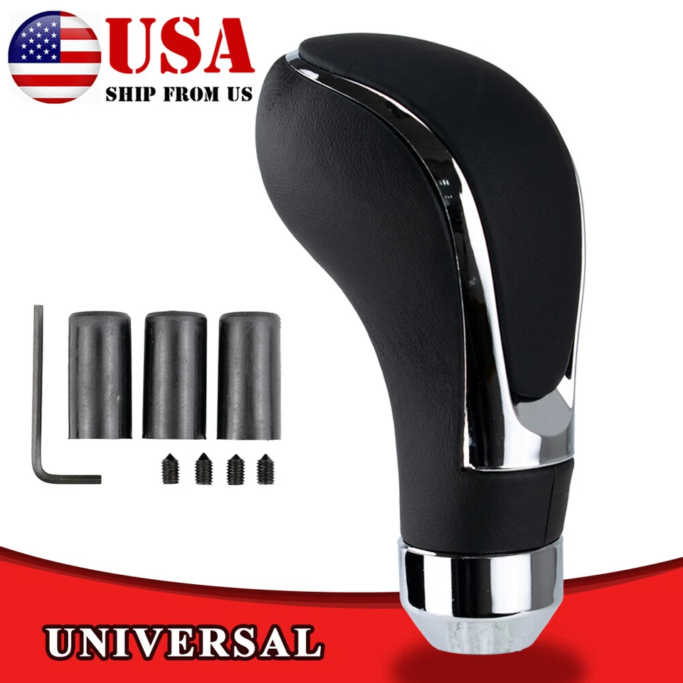 Leather Gear Shift Knob Stick Lever Head Pen Car For Manual Automatic Universal. - Image 2 of 4