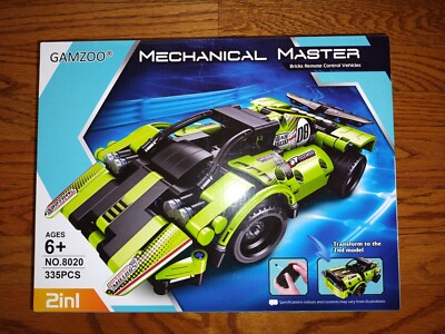  Brand New Gamzoo Mechanical Master Remote control vehicle. 335 pieces, Ages 6+