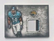 2012 Topps Inception JUSTIN BLACKMON /520 Rookie Patch Relic Card #RP-JB Jaguars. rookie card picture