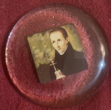 St. John Berchman Paperweight. New. Large. 4.5&rdquo; diameter.  Unique. Handmade.
