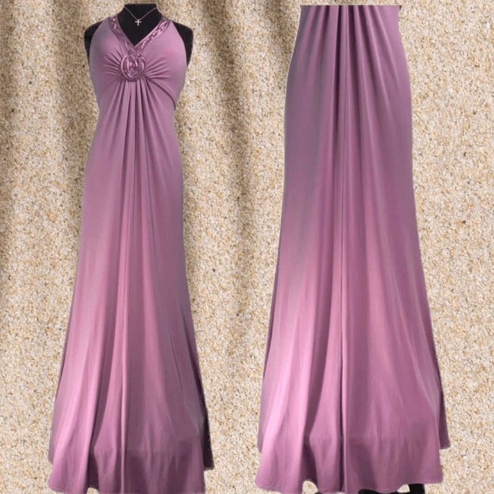 NWT David’s Bridal formal dress, bridesmaid, prom, wisteria/purple halt - Image 2 of 4
