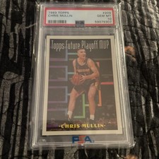 1993 TOPPS🏀CHRIS MULLIN#209 PSA 10💰POP 6*FUTURE PLAYOFF MVP*GOLDEN ST.WARRIORS