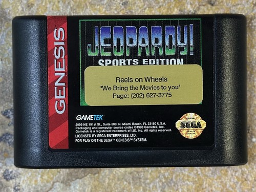 Jeopardy Sports Edition - Sega Genesis - CIB - Picture 11 of 14