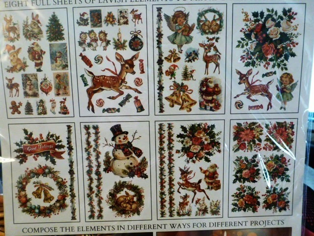 New IOD Transfers "Kitschy Christmas"  Holiday with Rub On Applicator - Image 4 of 4