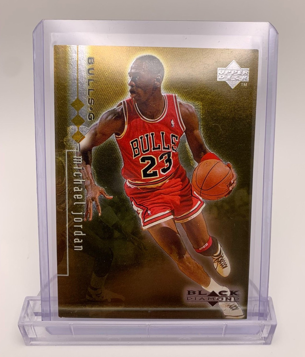 Michael Jordan 1998 UD Black Diamond #3 Triple Gold Card /1500