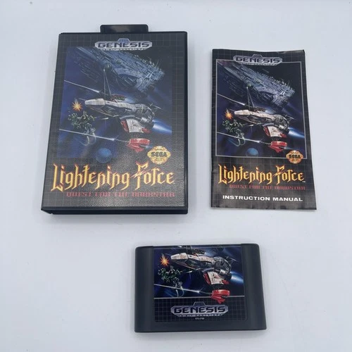 Lightening Force: Quest for the Darkstar (Sega Genesis) Complete CIB Excellent