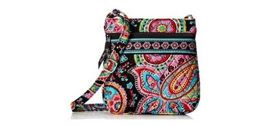 Vera Bradley Carnaby Pattern Retired Quilted Crossbody Shoulder Bag Multicolor 
