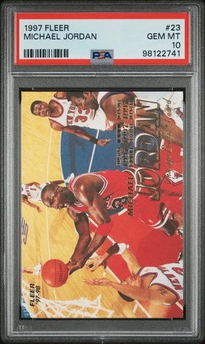 1997 FLEER #23 MICHAEL JORDAN PSA 10