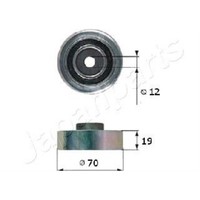 Japanparts Umlenk FüHrungsrolle Keilrippenriemen FüR Suzuki Swift Ii RP-815