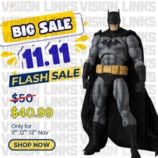 In Stock CT Toys MAFEX No.126 Hush Batman Black Ver. Action Figure New Boxed USA