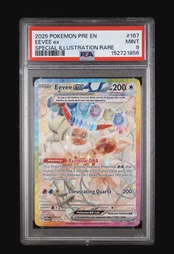 2025 Pokemon Eevee Ex 167/131 Special Illustration Rare, Prismatic Evolutions