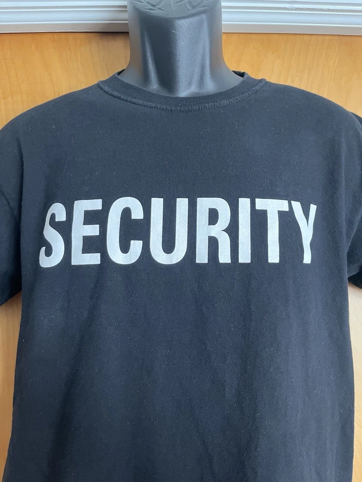 Propper Public Safety Security T Shirt Men's Medium Black Short Sleeve Cotton - Image 2 of 4