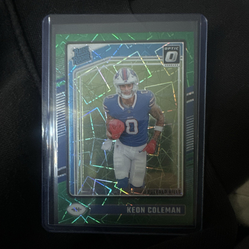 Panini 2024 Donruss Optic Rated Rookie Keon Coleman Bills #263 Green Prizm