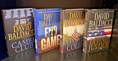 David Baldacci Hardcover Book Lot (4) - Camel Club Series, Stone Cold, End Game