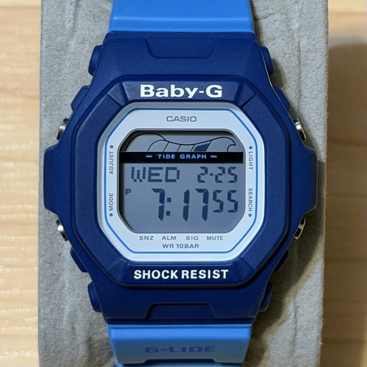 Casio G-Shock Baby-G BLX-5600 Blue G-LIDE Tide Graph Square Womens